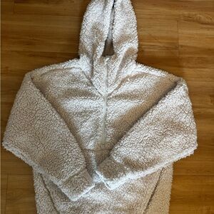 Cozy White Sherpa Hoodie Brand: Prana from REI